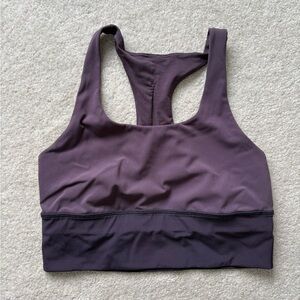 Lululemon Purple Longline Racerback Sports Bra